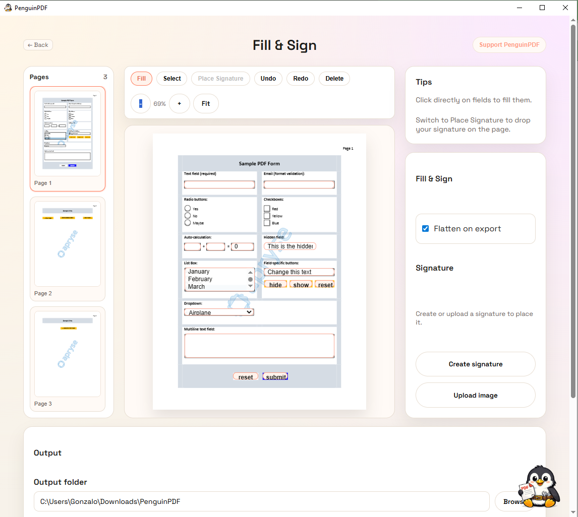 PenguinPDF PDF editor